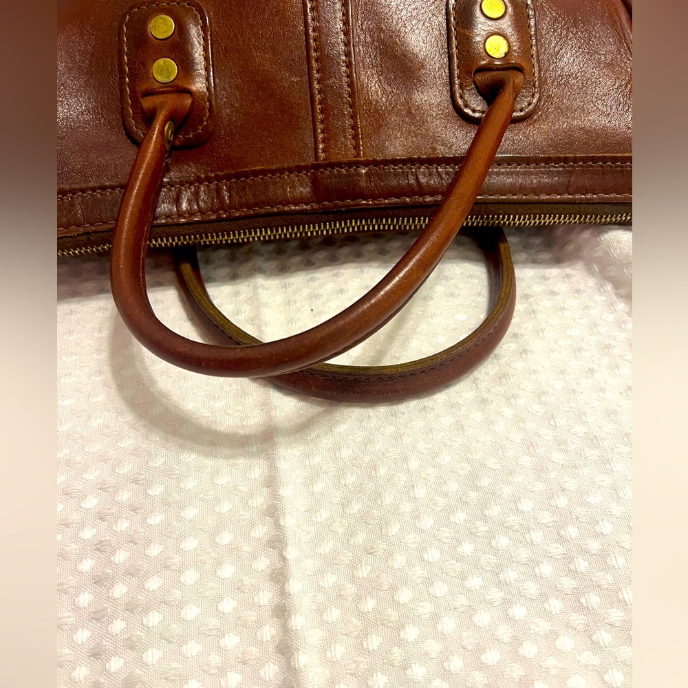JW Hulme Excursion Handbag Purse Crossbody Bag Made in USA Leather - Picture 9 of 11